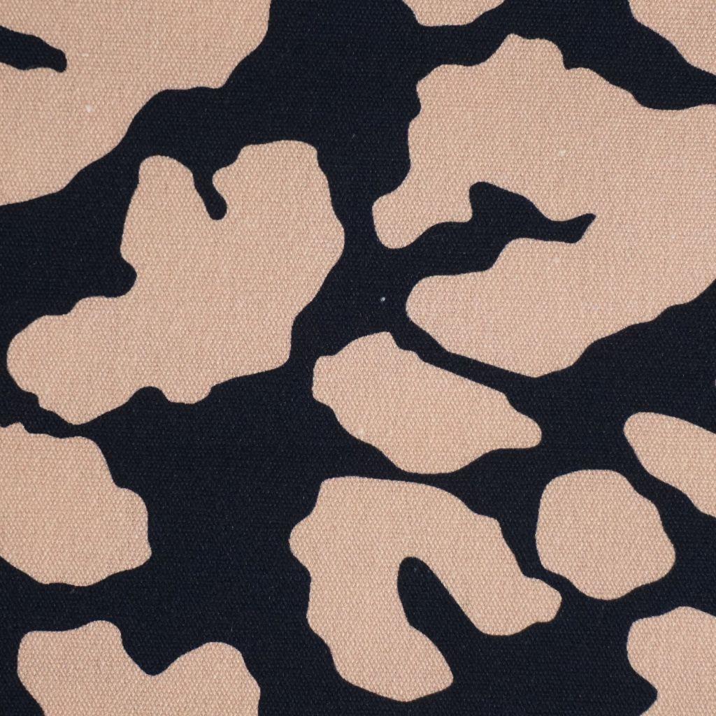 Dekostoff Canvas Leo Animalprint beige schwarz
